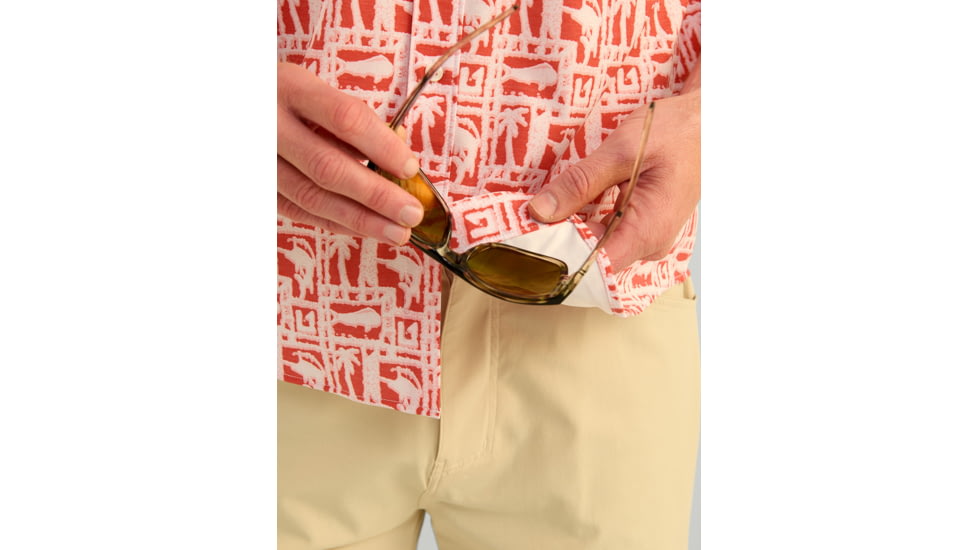 HUK Performance Fishing Kona Printed Short Sleeve Shirt - Mens, Channel Marker2, Extra Large, H1500212-625-XL