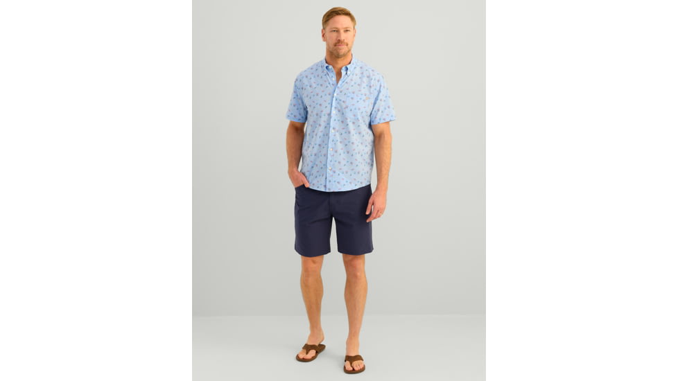 HUK Performance Fishing Kona Printed Short Sleeve Shirt - Mens, Windsurfer, Small, H1500212-454-S