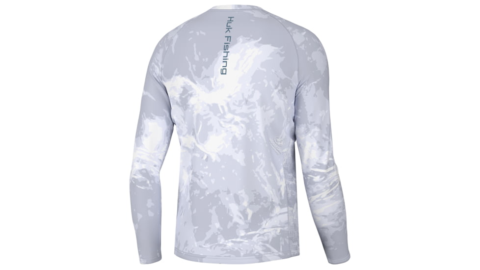 HUK Performance Fishing Mossy Oak Pursuit Crew - Mens, Moe Sw Bonefish, S, H1200610-978-S