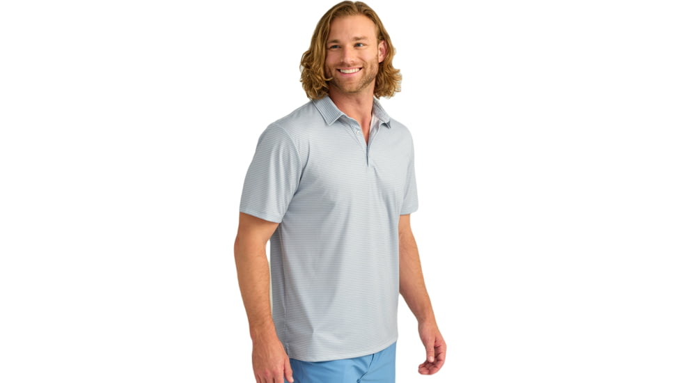 HUK Performance Fishing Pursuit Novelty Polo - Mens, Harbor Mist, Extra Large, H1200633-034-XL