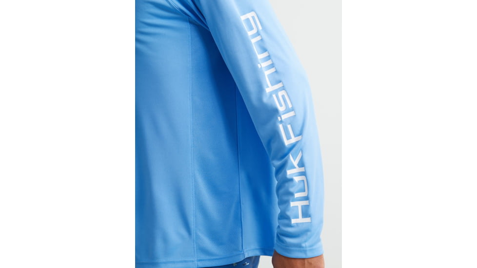 HUK Performance Fishing Pursuit Performance Long Sleeve Crew - Mens, Marolina Blue, Medium, H1200524-420-M