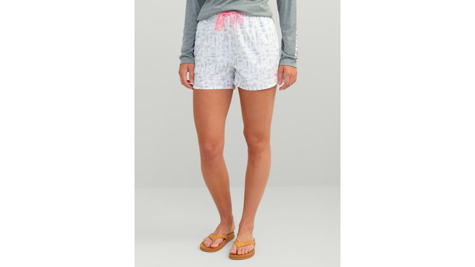 HUK Performance Fishing Pursuit Printed Volley Short - Womens, Harbor Mist, Extra Small, H6200073-034-XS