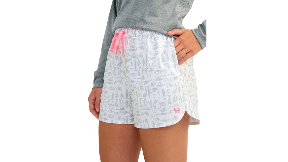 HUK Performance Fishing Pursuit Printed Volley Short - Womens, Harbor Mist, Extra Small, H6200073-034-XS