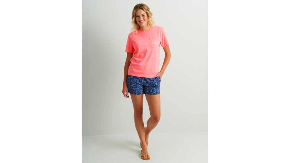 HUK Performance Fishing Pursuit Printed Volley Short - Womens, Naval Academy 2, Extra Small, H6200073-401-XS