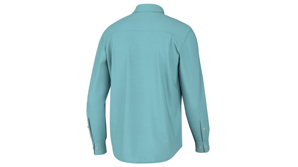 Open Box, Dealer Demo, HUK Performance Fishing Tide Point Long Sleeve Shirt - Men's, Marine Blue, S, H1500172-372-S