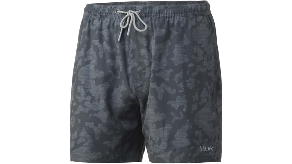 HUK Performance Fishing Pursuit Running Lakes Volley Swim Shorts - Men's, Volcanic Ash, M, H2000135-013-M