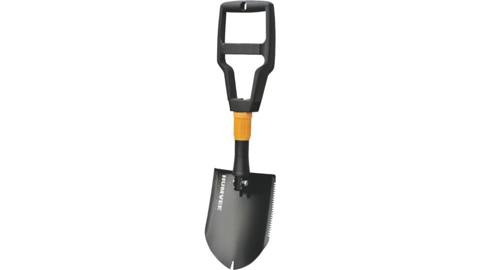 Humvee Folding Shovel, with Nail Puller and Sawtooth, Black HMV-SHOVEL-02