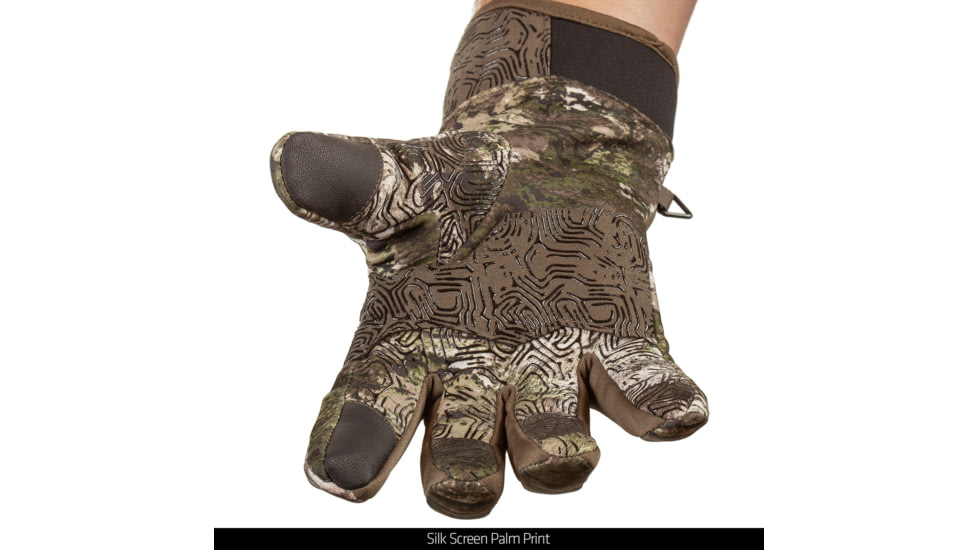 Huntworth Ansted Mid Weight Plush Fleece Lined Hunting Glove - Mens, Tarnen, Extra Large, E-1207-TRN-XL