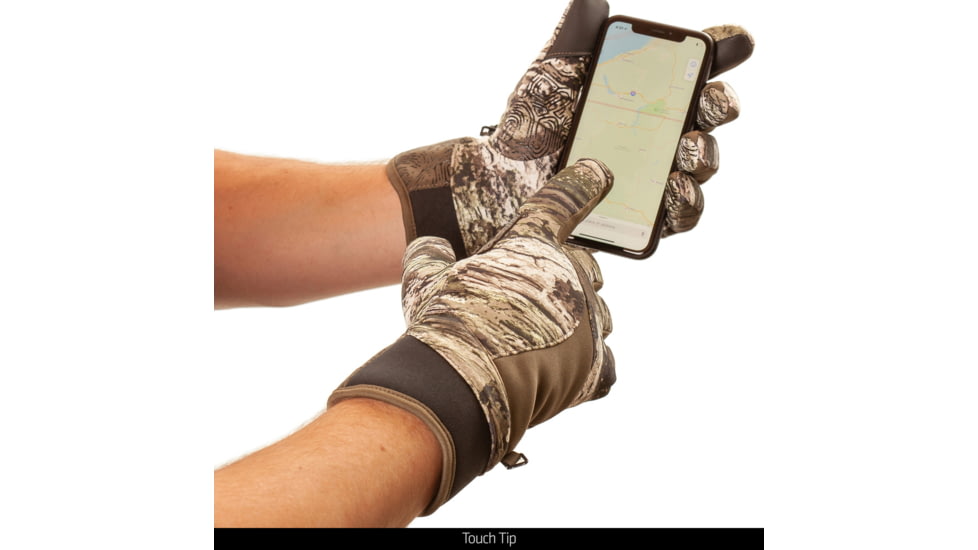 Huntworth Ansted Mid Weight Plush Fleece Lined Hunting Glove - Mens, Tarnen, Extra Large, E-1207-TRN-XL