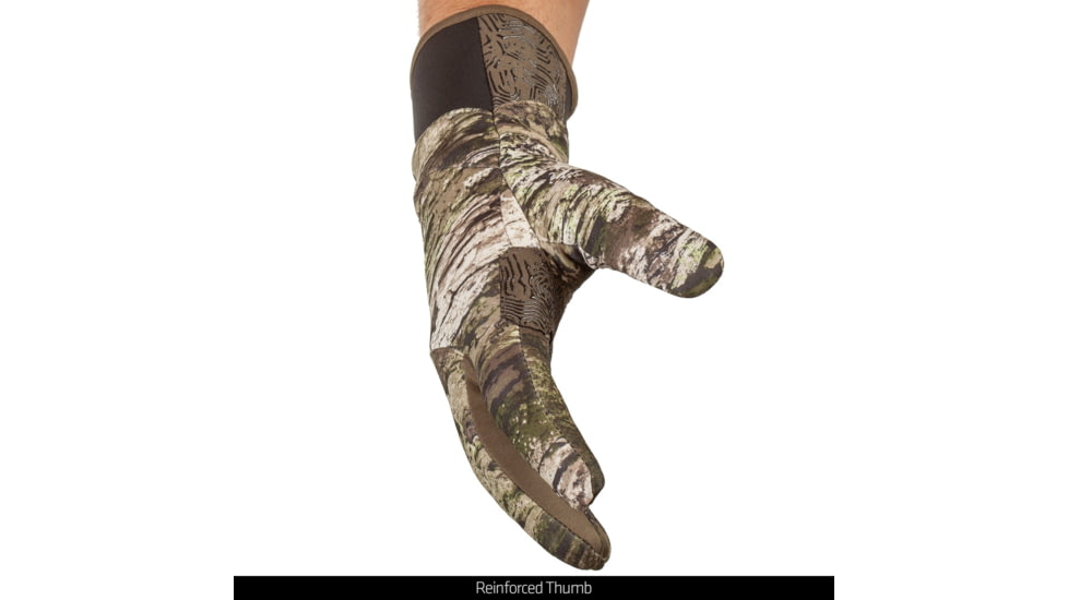 Huntworth Ansted Mid Weight Plush Fleece Lined Hunting Glove - Mens, Tarnen, Extra Large, E-1207-TRN-XL