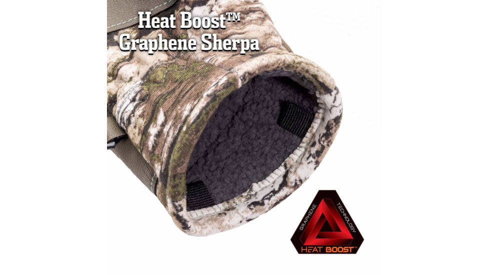 Huntworth Barrow Heat Boost Windproof Softshell Hunting Glove - Womens, Tarnen, Small, E-1433-L-TRN-S