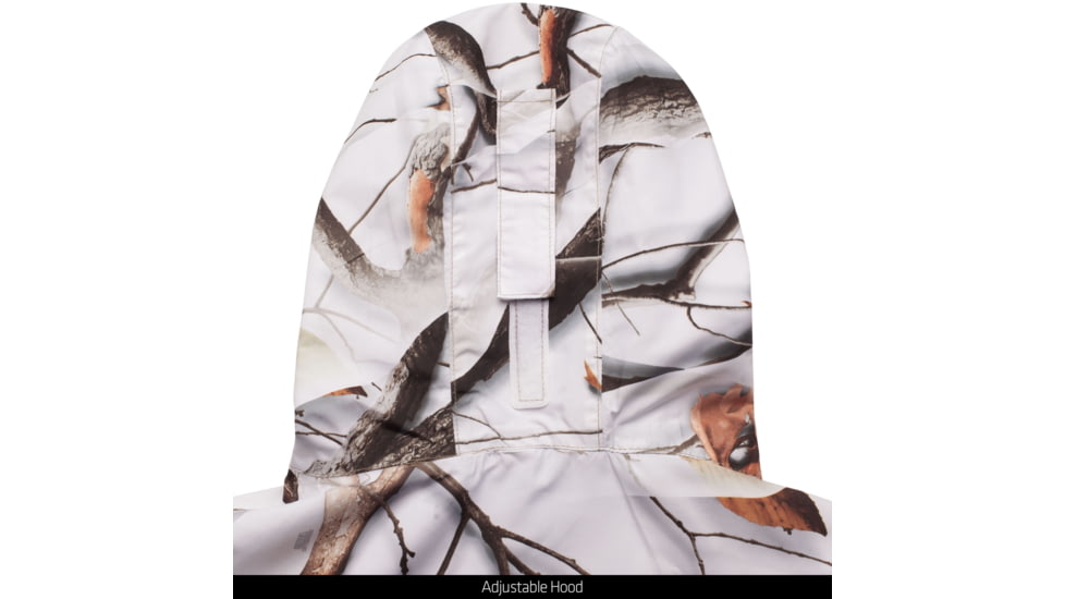 Huntworth Ackley Light Weight Microfiber Waterproof Cover Up Jacket - Men's, Snow Camo, 3XL, E-81702-SCB-3XL