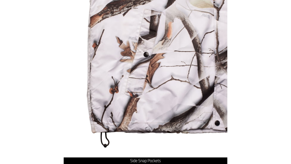 Huntworth Ackley Light Weight Microfiber Waterproof Cover Up Jacket - Men's, Snow Camo, 3XL, E-81702-SCB-3XL