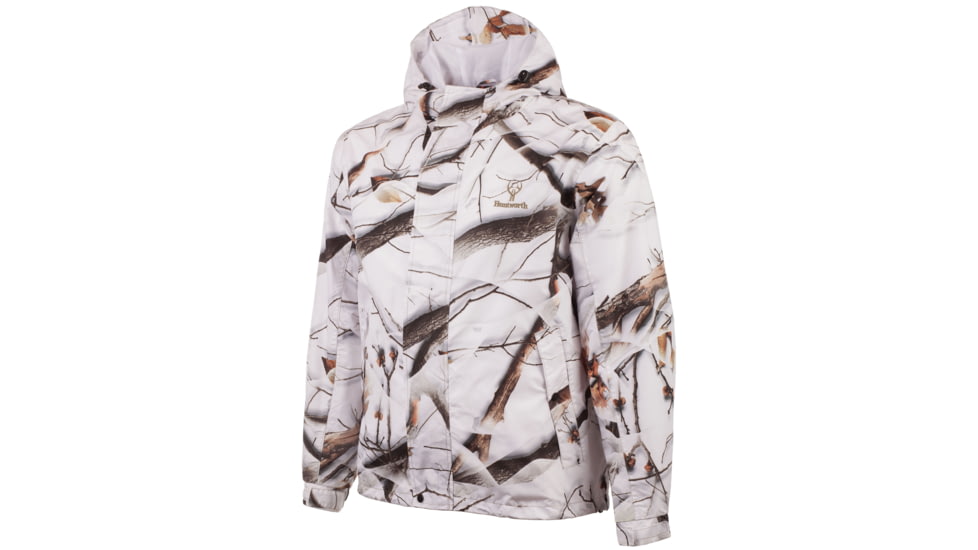 Huntworth Ackley Light Weight Microfiber Waterproof Cover Up Jacket - Men's, Snow Camo, 3XL, E-81702-SCB-3XL