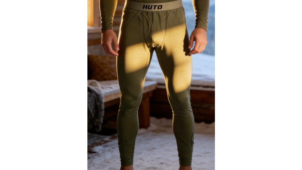 Huto Lifestyle Merino Wool 150GSM Base Layer Long Johns - Mens