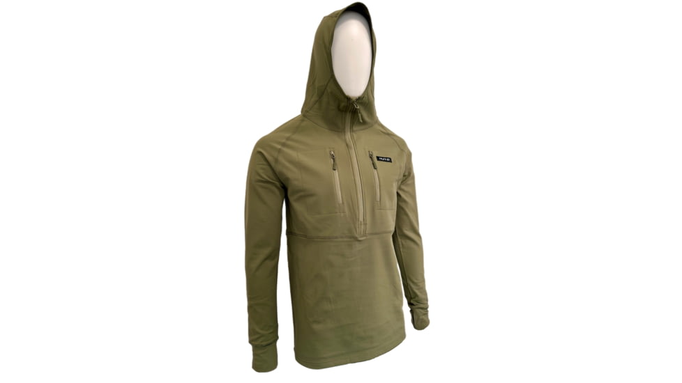 Huto Lifestyle Huto Lifestyle Synthetic Mid-Weight Hoodie/Base Layer, Army Green, 3XL, SYNTC-WGHT-HDIE-ARM-XXXL
