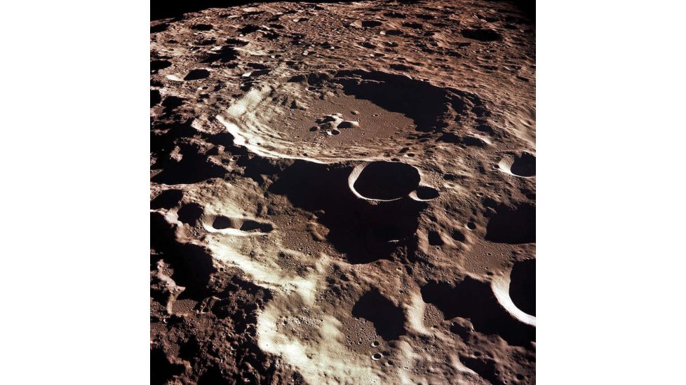 iCanvas An Oblique View Of The Crater Daedalus On The Moon by Stocktrek Images Canvas Print, Multi, 18x18 TRK1426-1PC3-18x18