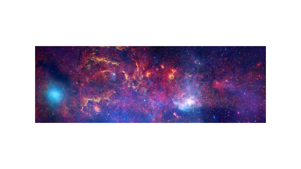 iCanvas Center of the Milky Way Galaxy, Chandra/Hubble/Spitzer, by NASA Canvas Print, Multi, 36x12, 11103-1PC3-36x12