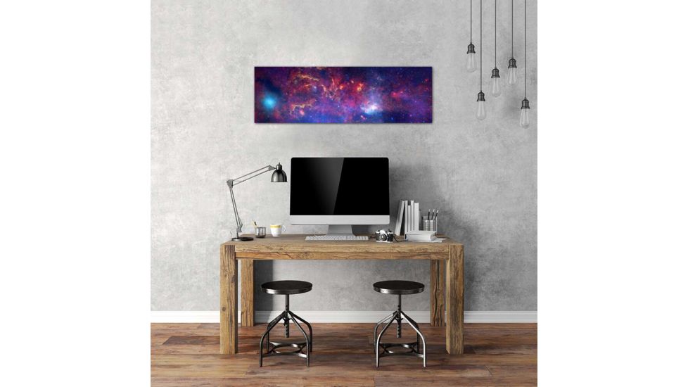 iCanvas Center of the Milky Way Galaxy, Chandra/Hubble/Spitzer, by NASA Canvas Print, Multi, 36x12, 11103-1PC3-36x12