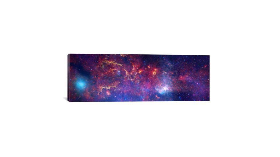 iCanvas Center of the Milky Way Galaxy, Chandra/Hubble/Spitzer, by NASA Canvas Print, Multi, 36x12, 11103-1PC3-36x12