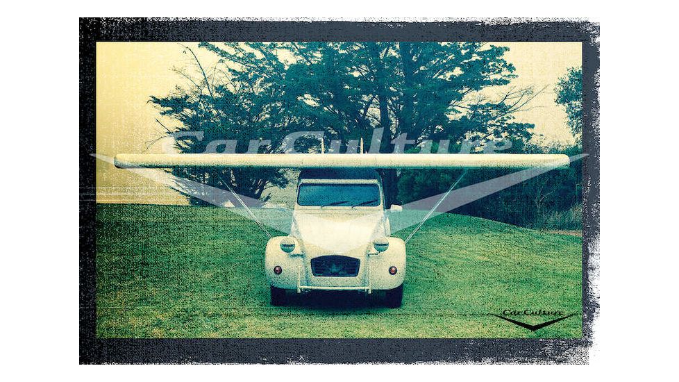 iCanvas Citroen 2CV Airplane by Car Culture Canvas Print, Multi, 18x12 CCU33-1PC3-18x12