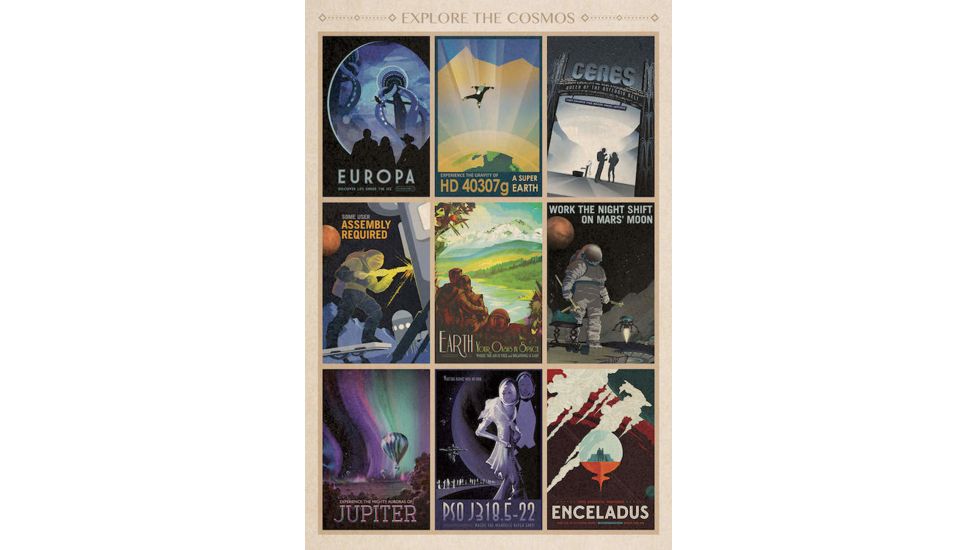 iCanvas Explore The Cosmos by NASA Canvas Print, Multi, 18x12 NAS59-1PC3-18x12