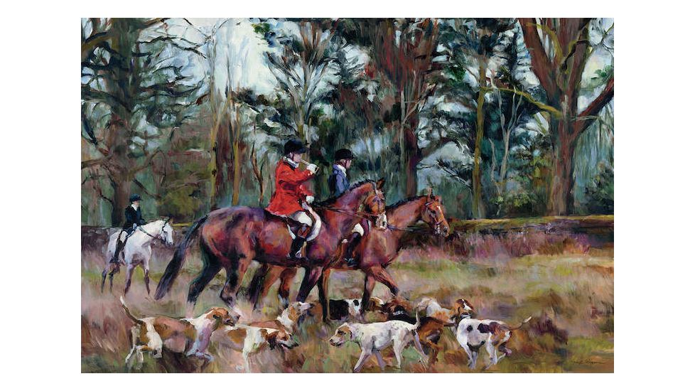 iCanvas Foxhunt by Marilyn Hageman Canvas Print, Multi, 18x12 WAC4178-1PC3-18x12