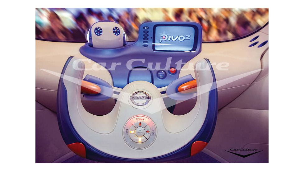 iCanvas 'R2-D2's Cousin Pivo 2' - Nissan Pivo 2 Concept With Robotic by Car Culture Canvas Print, Multi, 18x12 CCU45-1PC3-18x12