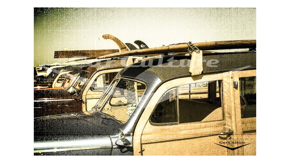iCanvas 'Surf City' - Beach Boys' Ford Woodie Wagon by Car Culture Canvas Print, Multi, 18x12 CCU51-1PC3-18x12