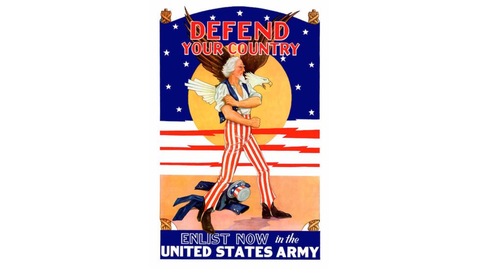 iCanvas Uncle Sam - Enlist Now In The United States Army Vintage War by Stocktrek Images Canvas Print, Multi, 18x12 TRK49-1PC3-18x12