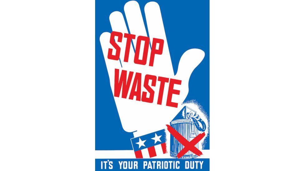iCanvas Vintage WWII Poster Of A Hand Making A Stop Sign by Stocktrek Images Canvas Print, Multi, 18x12 TRK104-1PC3-18x12