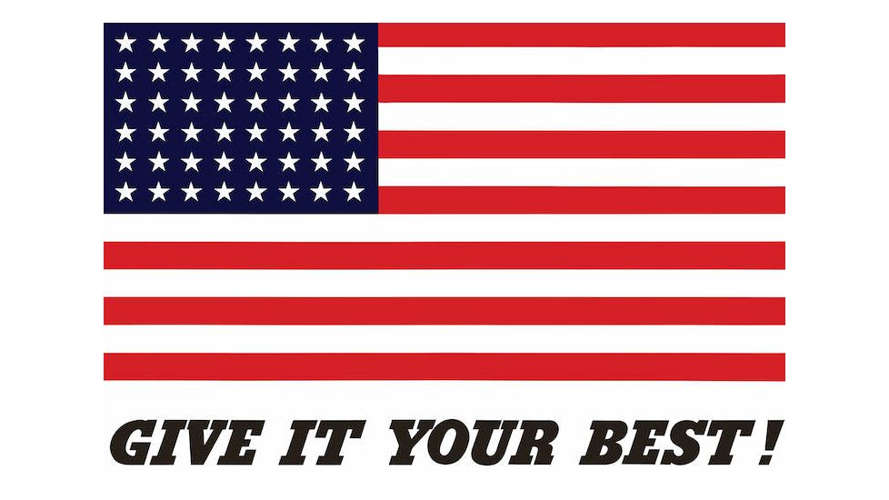 iCanvas War Propaganda Poster Featuring The American Flag by Stocktrek Images Canvas Print, Multi, 18x12 TRK127-1PC3-18x12