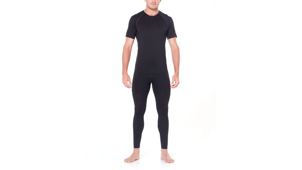 Icebreaker 150 Zone Leggings - Mens, Black/Mineral, Small, 104350-001-S