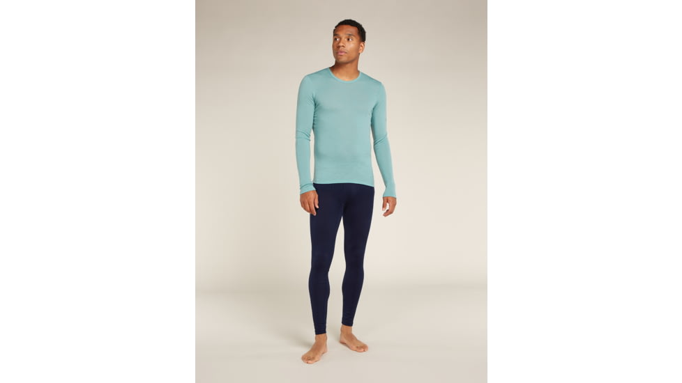 Icebreaker 200 Oasis Leggings with Fly - Mens, Midnight Navy/Monsoon, Medium, 104370401M