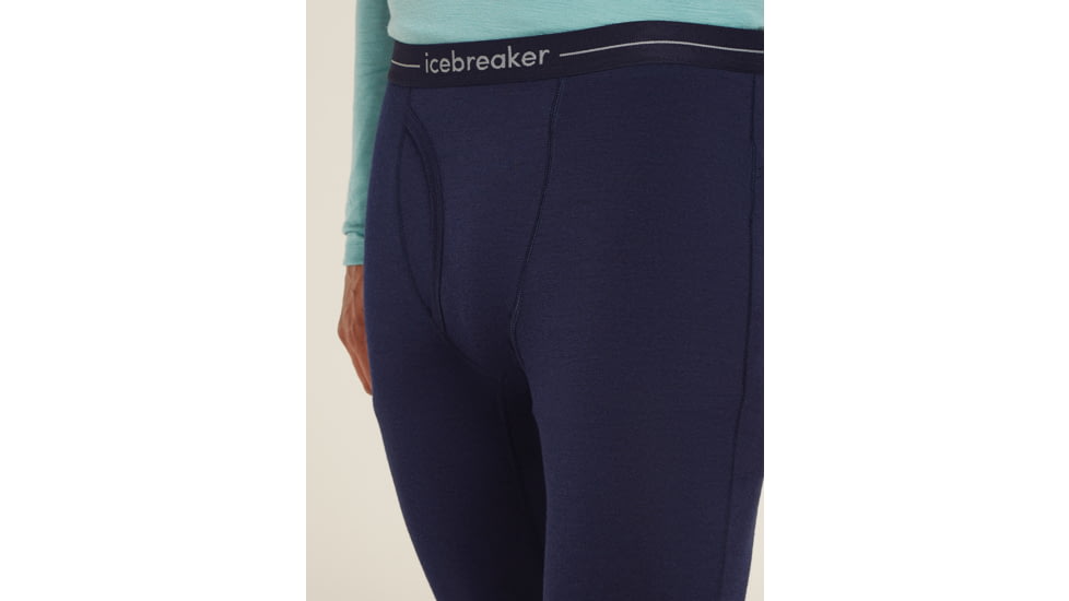 Icebreaker 200 Oasis Leggings with Fly - Mens, Midnight Navy/Monsoon, Medium, 104370401M