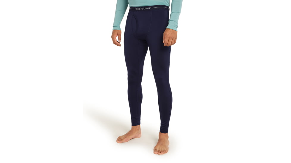 Icebreaker 200 Oasis Leggings with Fly - Mens, Midnight Navy/Monsoon, Medium, 104370401M