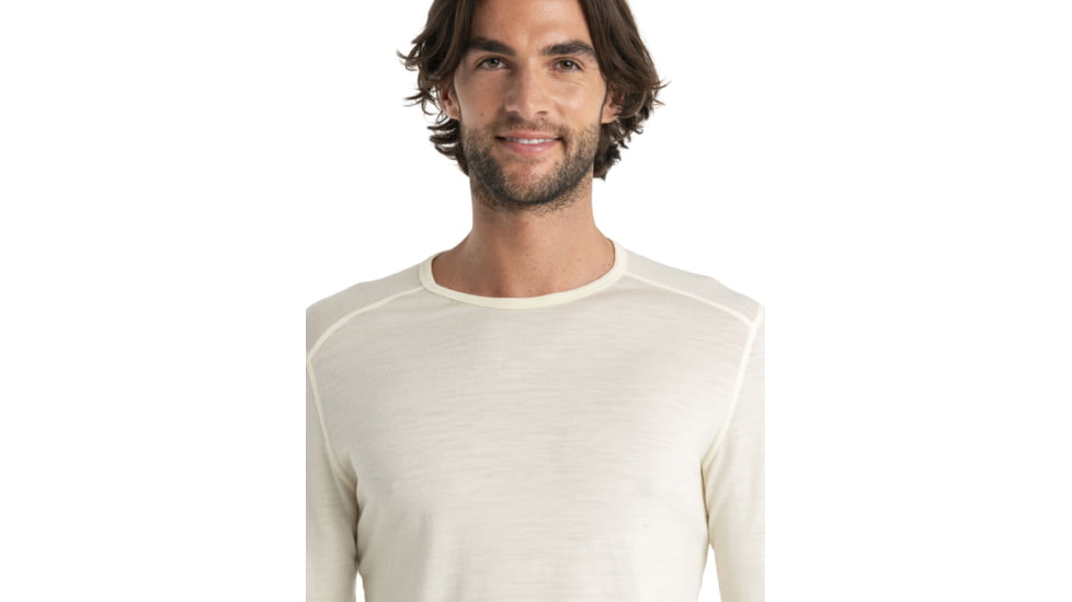 Icebreaker 200 Oasis Long Sleeve Crewe - Mens, Undyed, Large, IB104365000L