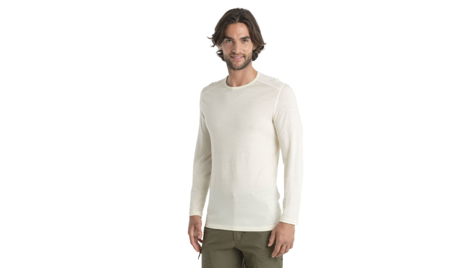 Icebreaker 200 Oasis Long Sleeve Crewe - Men's, Undyed, Large, IB104365000L