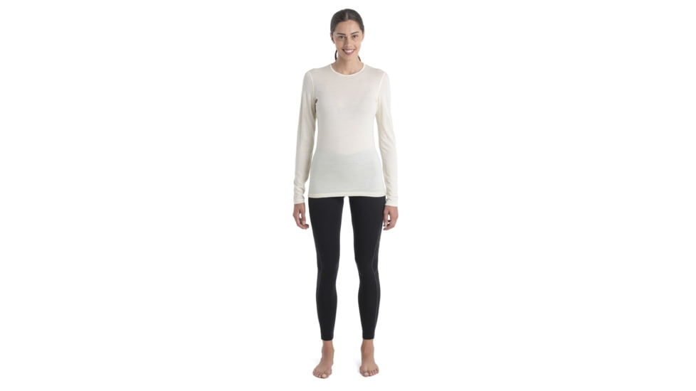 Icebreaker 200 Oasis Long Sleeve Crewe - Womens, Undyed, Large, IB104375000L