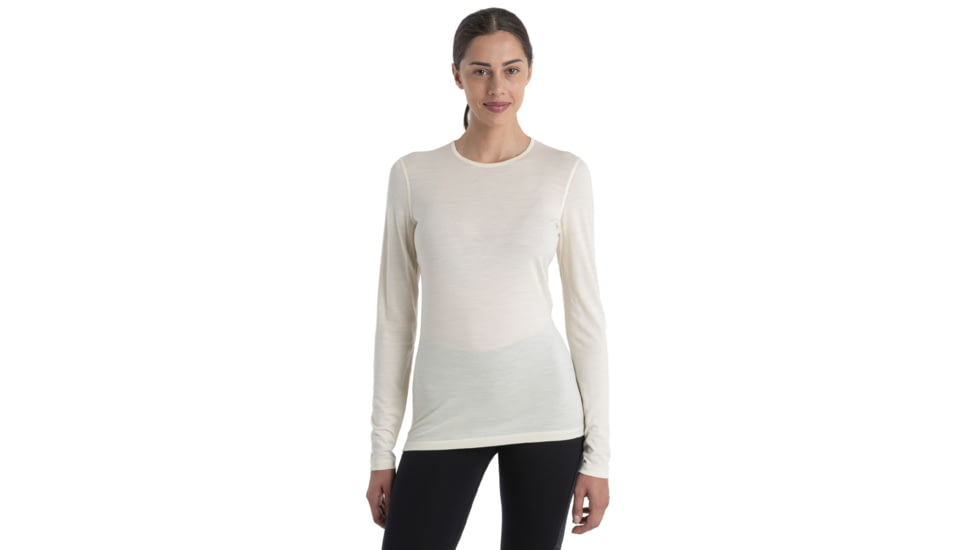 Icebreaker 200 Oasis Long Sleeve Crewe - Womens, Undyed, Large, IB104375000L