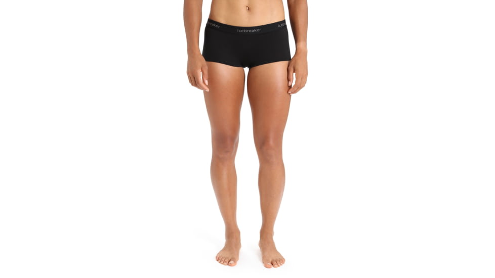 Icebreaker 200 Oasis Thermal Boy Shorts - Womens, Black, Extra Small, IB104467001XS