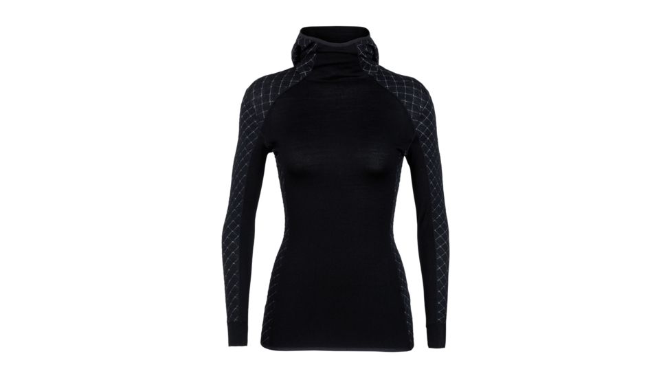 Icebreaker Affinity Thermo Hooded Pullover - Womens, Black, Small, 103892-002-S