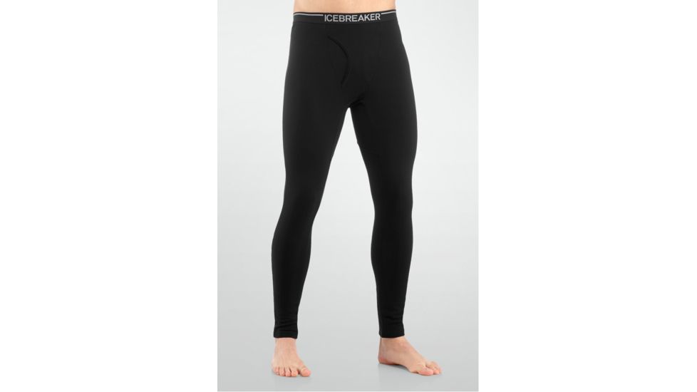 Icebreaker Apex Leggings with Fly - Mens-Black-Medium
