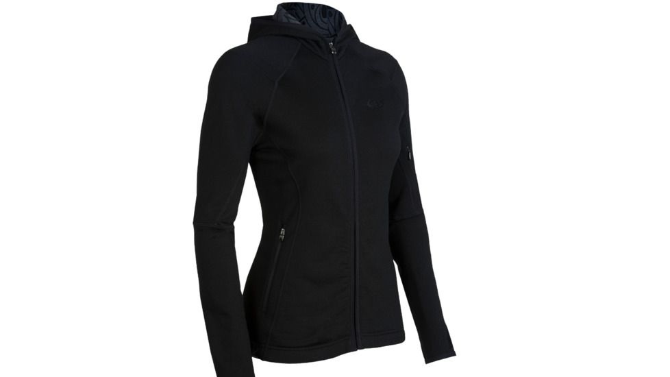 Icebreaker Cascade Hood Fleece - Women's-Large-Black