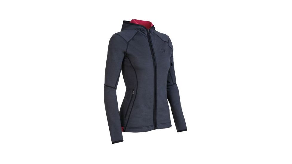 Icebreaker Cascade Hood Fleece - Women's-X-Small-Black