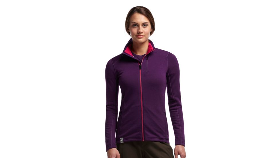 Icebreaker Cascade Long Sleeve Zip Jacket - Women's-X-Small-Vino/Garnet