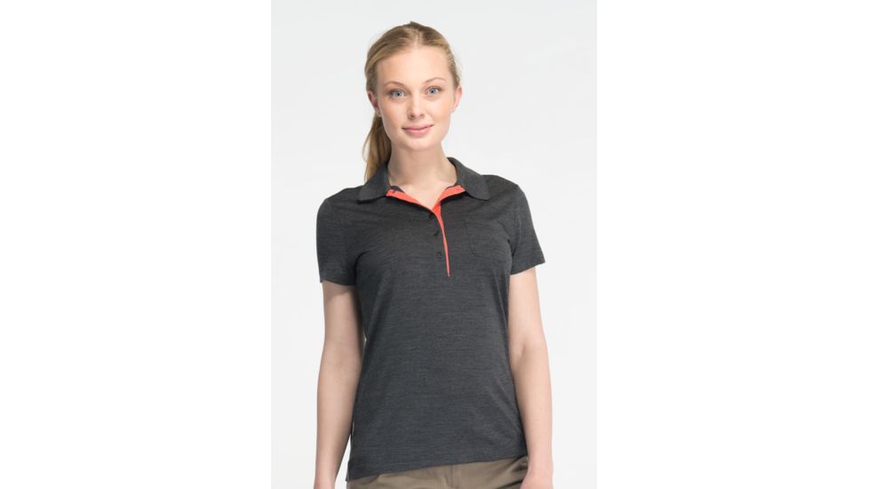 Icebreaker Harmony Polo - Women's-Jet-X-Small