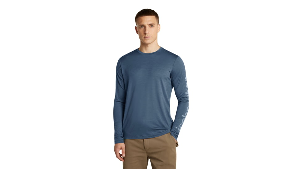 Icebreaker Merino 150 Tech Lite Long Sleeve IB Vertical Tee - Mens