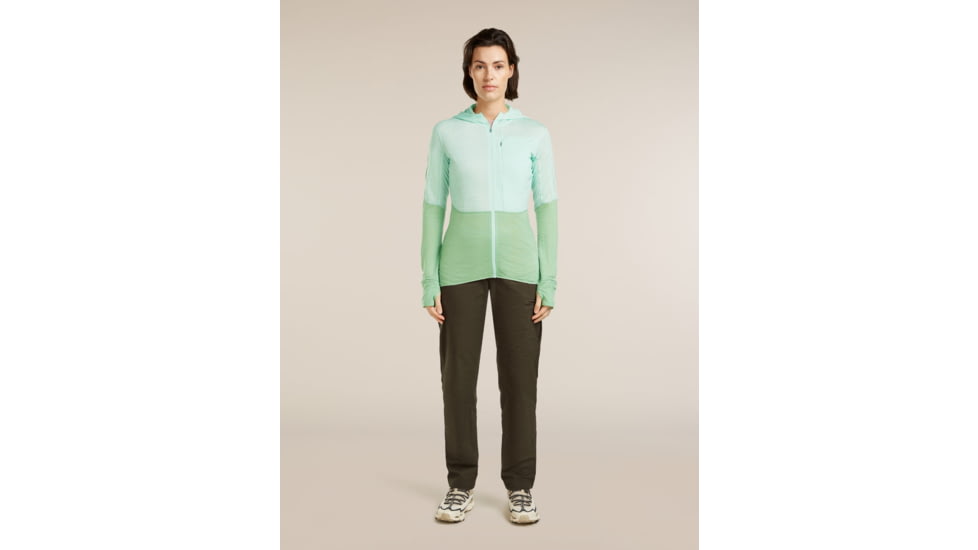 Icebreaker Merino Blend 200 RealFleece Descender Long Sleeve Zip Hoodie - Womens