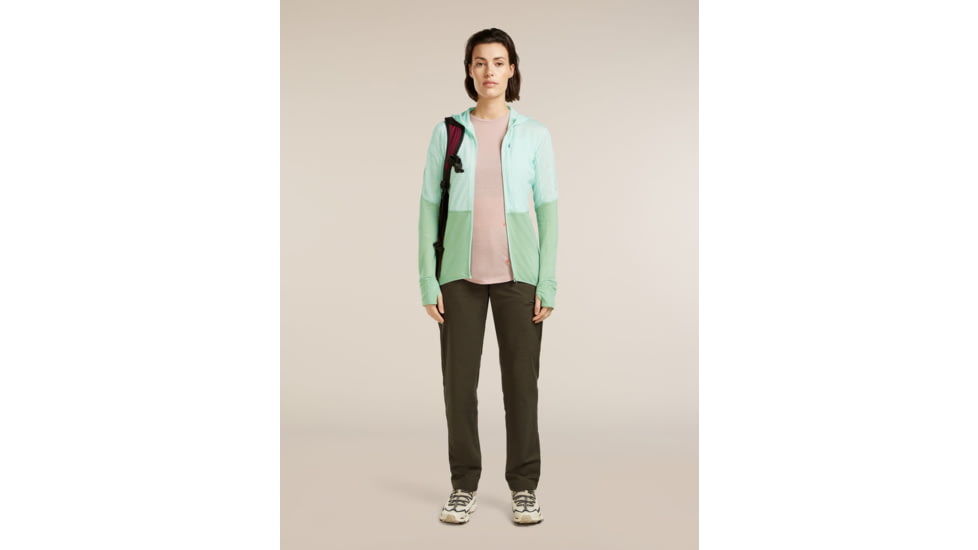 Icebreaker Merino Blend 200 RealFleece Descender Long Sleeve Zip Hoodie - Womens
